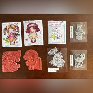 LOT 6 Brand New Stamps- NEW but opened variety of designers cute designs